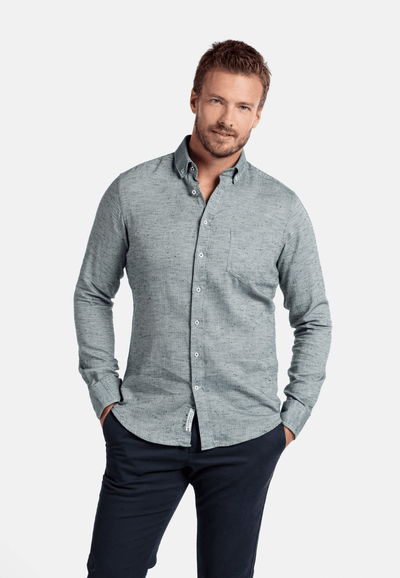 Giordano Navy Lang Modern fit Effen Overhemd 127802 70 - Overhemd - Casual Identity/WAE10WA/Hangtag - Giordano Navy Lang Modern fit Effen Overhemd 127802 70 - 127802/70/37