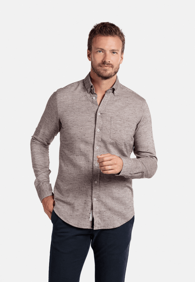 Giordano Navy Lang Modern fit Effen Overhemd 127802 80 - Overhemd - Casual Identity/WAE10WA/Hangtag - Giordano Navy Lang Modern fit Effen Overhemd 127802 80 - 127802/80/37