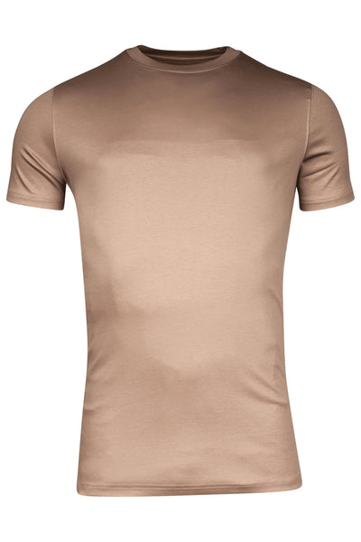 Giordano Beige T-Shirt 425078 81 - T-Shirt - Casual Identity/WAE10WA/Hangtag - Giordano Beige T-Shirt 425078 81 - 425078/81/S